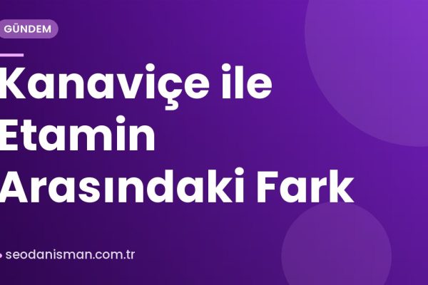 Kanaviçe ile Etamin Arasındaki Fark