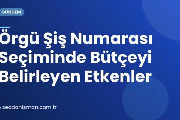 Örgü Şiş Numarası Seçiminde Bütçeyi Belirleyen Etkenler
